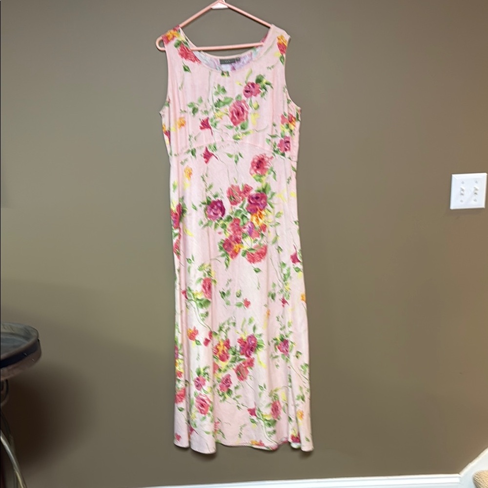 Floral Sleeveless Maxi Dress, Women’s 14, Good Condition, $15